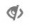 A closed eye icon