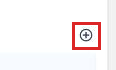 Close crop of the plus icon used to add a new payment type